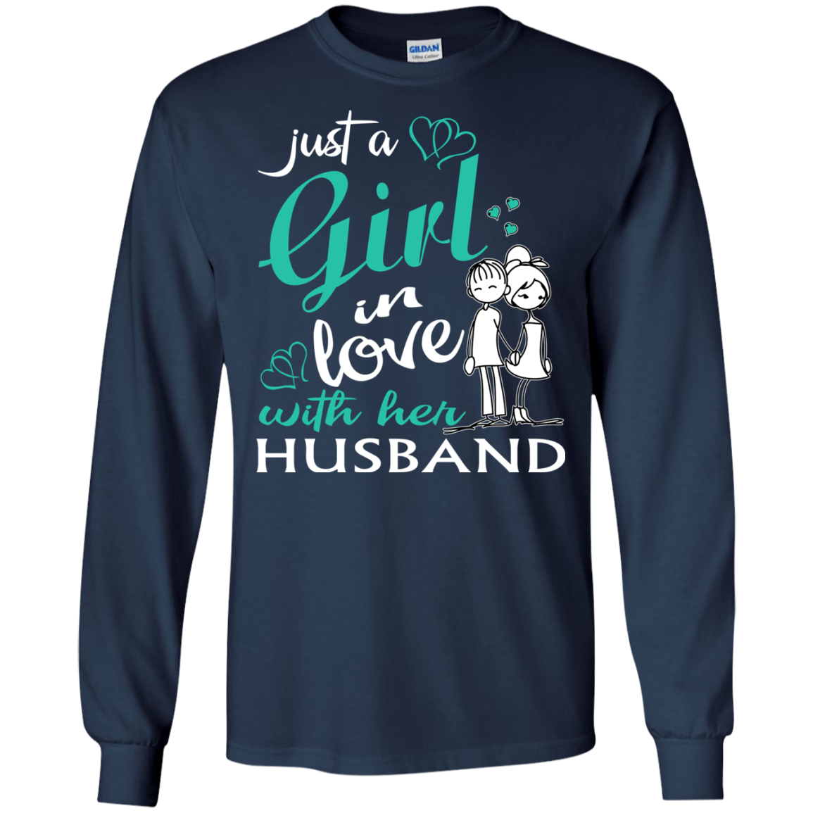 Just A Girl In Love With Her Husband Shirt, Hoodie, Tank - TeeDragons