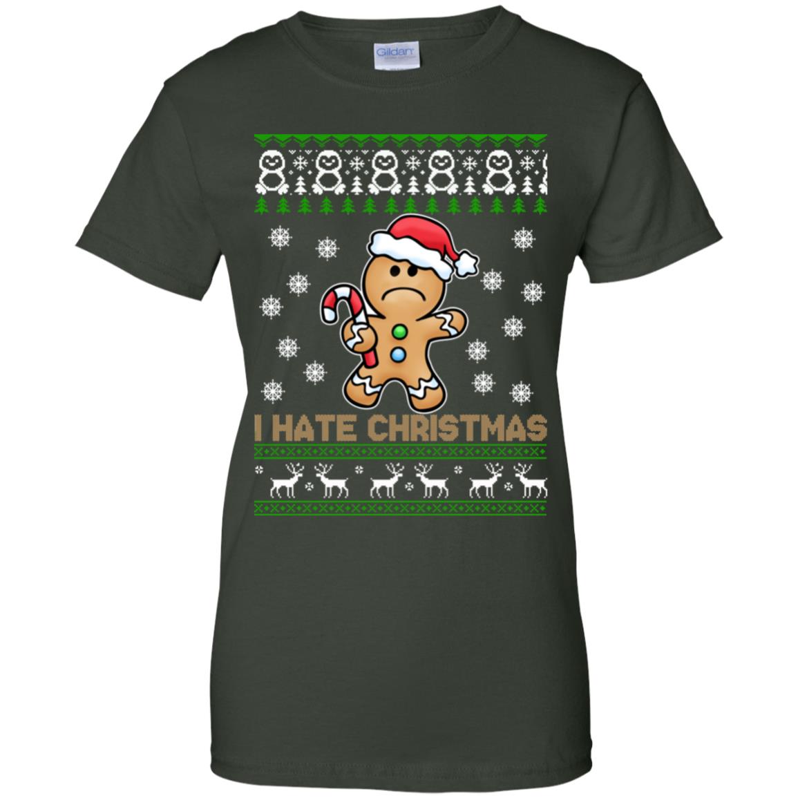 Gingerbread Man I Hate Christmas Sweater - TeeDragons