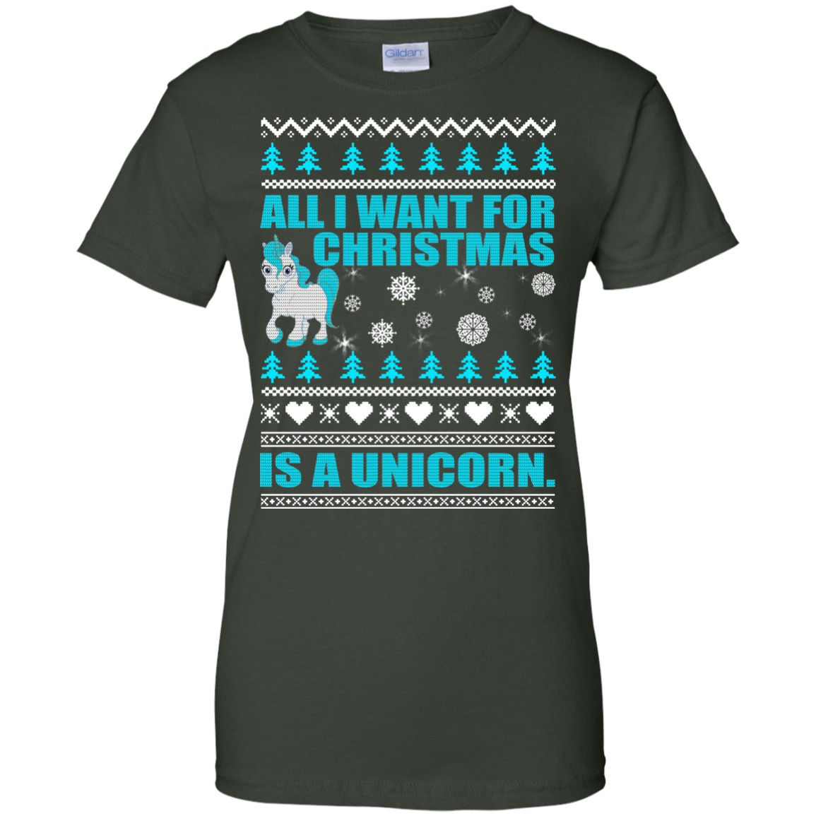 All I Want For Christmas Is A Unicorn Christmas Sweater - TeeDragons