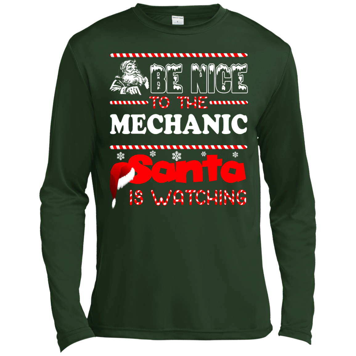 Be Nice To The Mechanic Santa Is Watching Shirt, Hoodie, Tank - TeeDragons