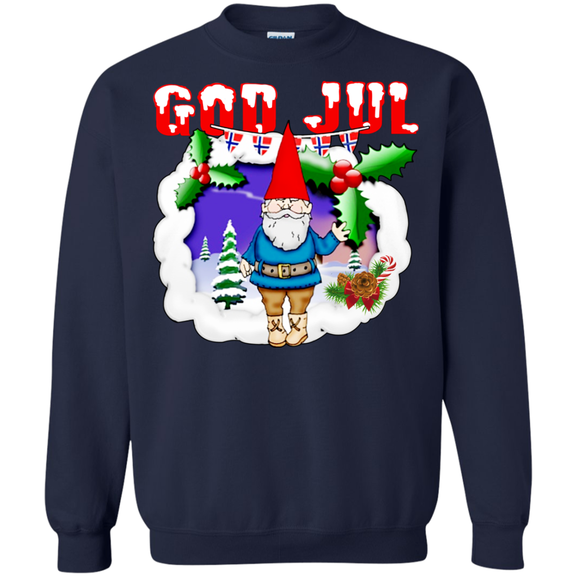 Christmas God Jul Ugly Sweater - TeeDragons