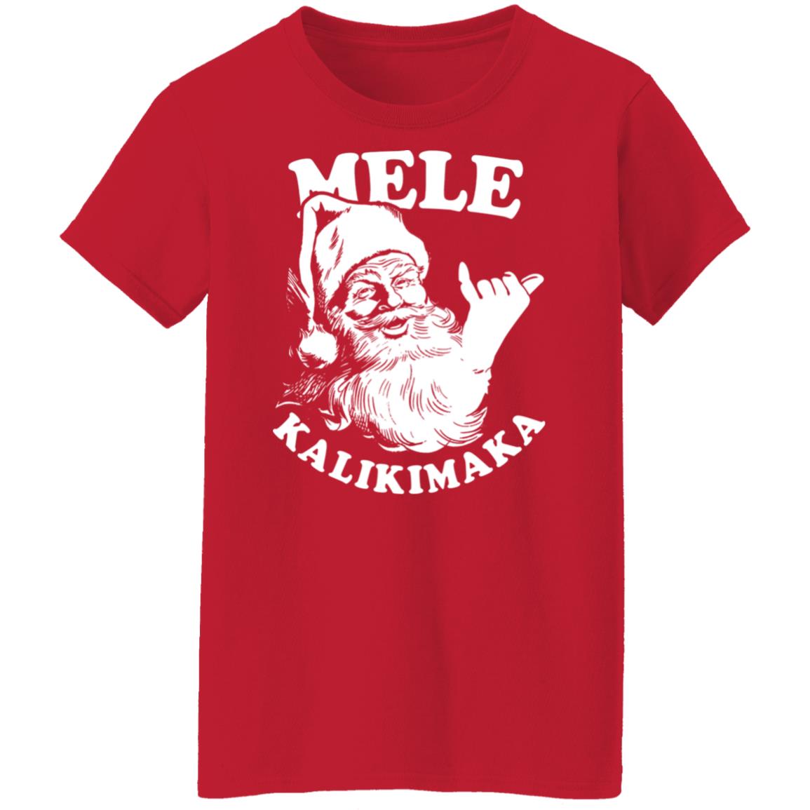 Mele Kalikimaka Santa Christmas Shirt