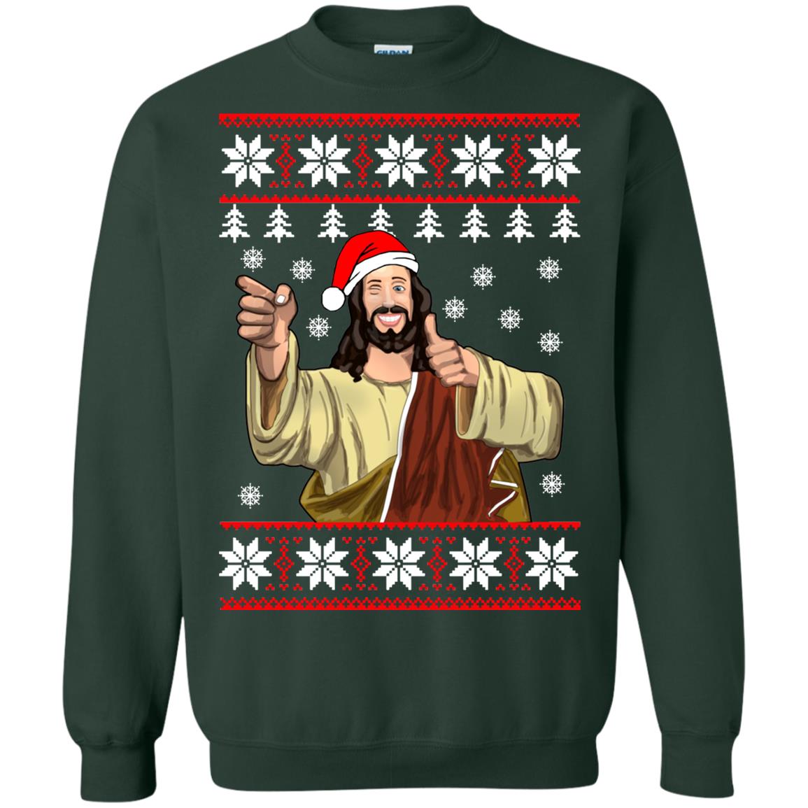 Jesus Smile Ugly Christmas Sweater - TeeDragons