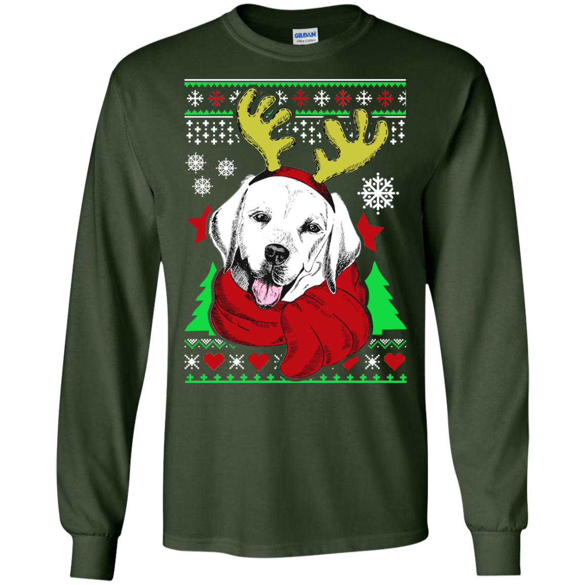 Labrador Ugly Christmas Sweater - TeeDragons