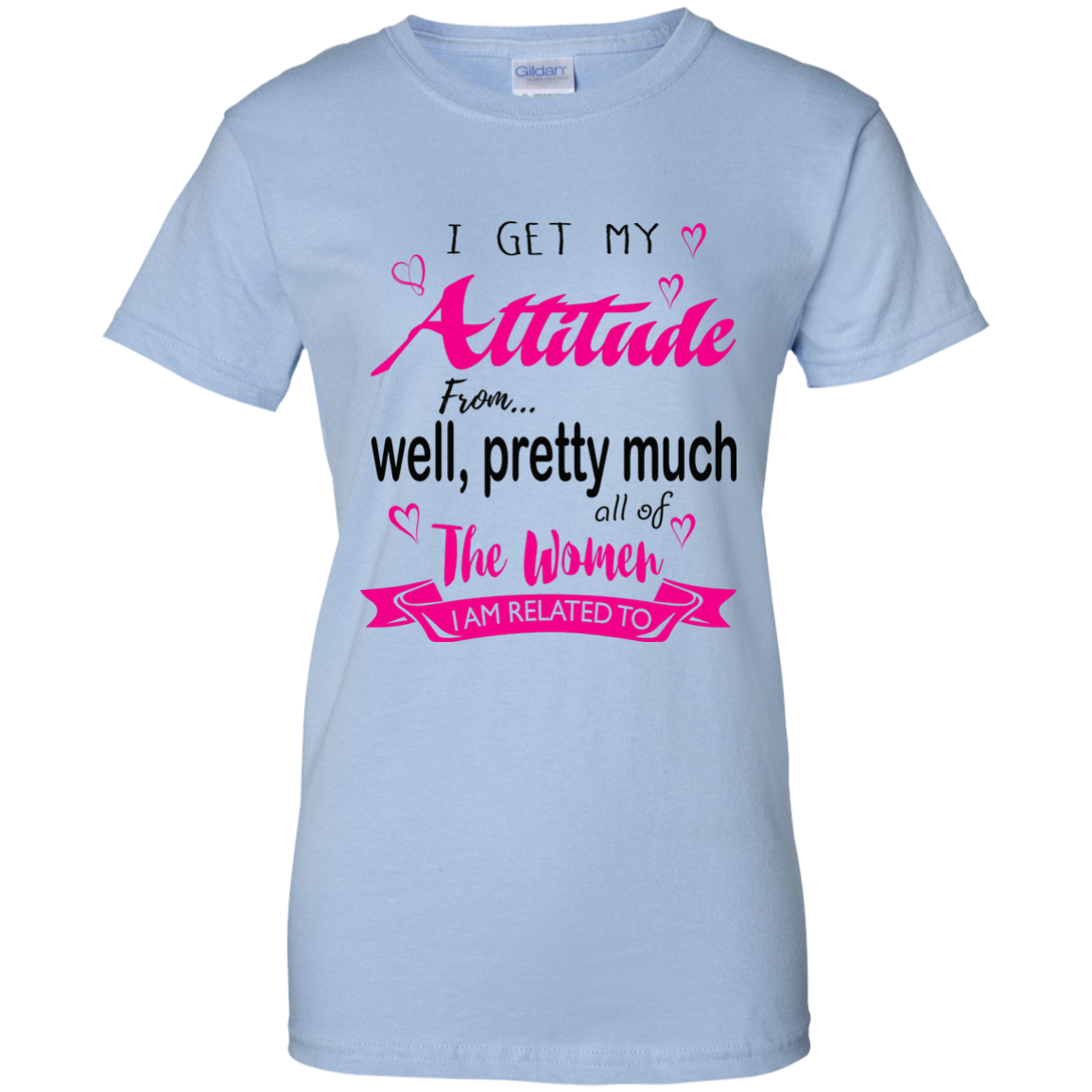 I Get My Attitude From Well Pretty Much.. T-Shirt, Hoodie & Tank - TeeDragons