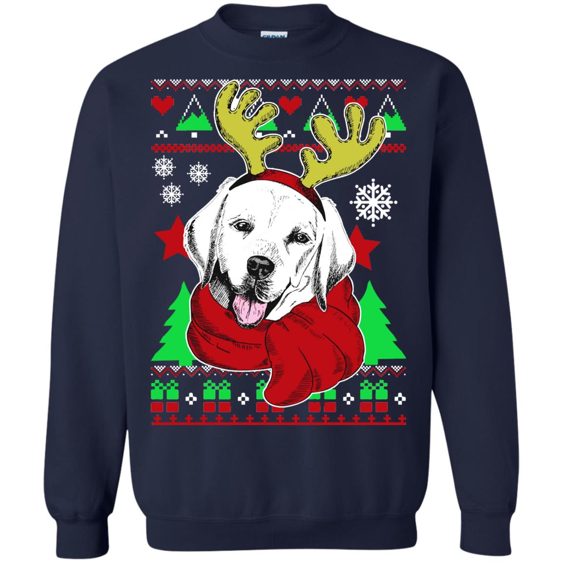 Labrador Ugly Christmas Sweater - TeeDragons
