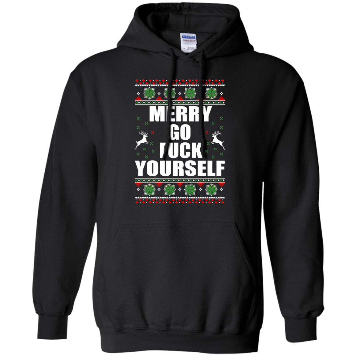 Merry Go Fuck Yourself Christmas Sweater - TeeDragons