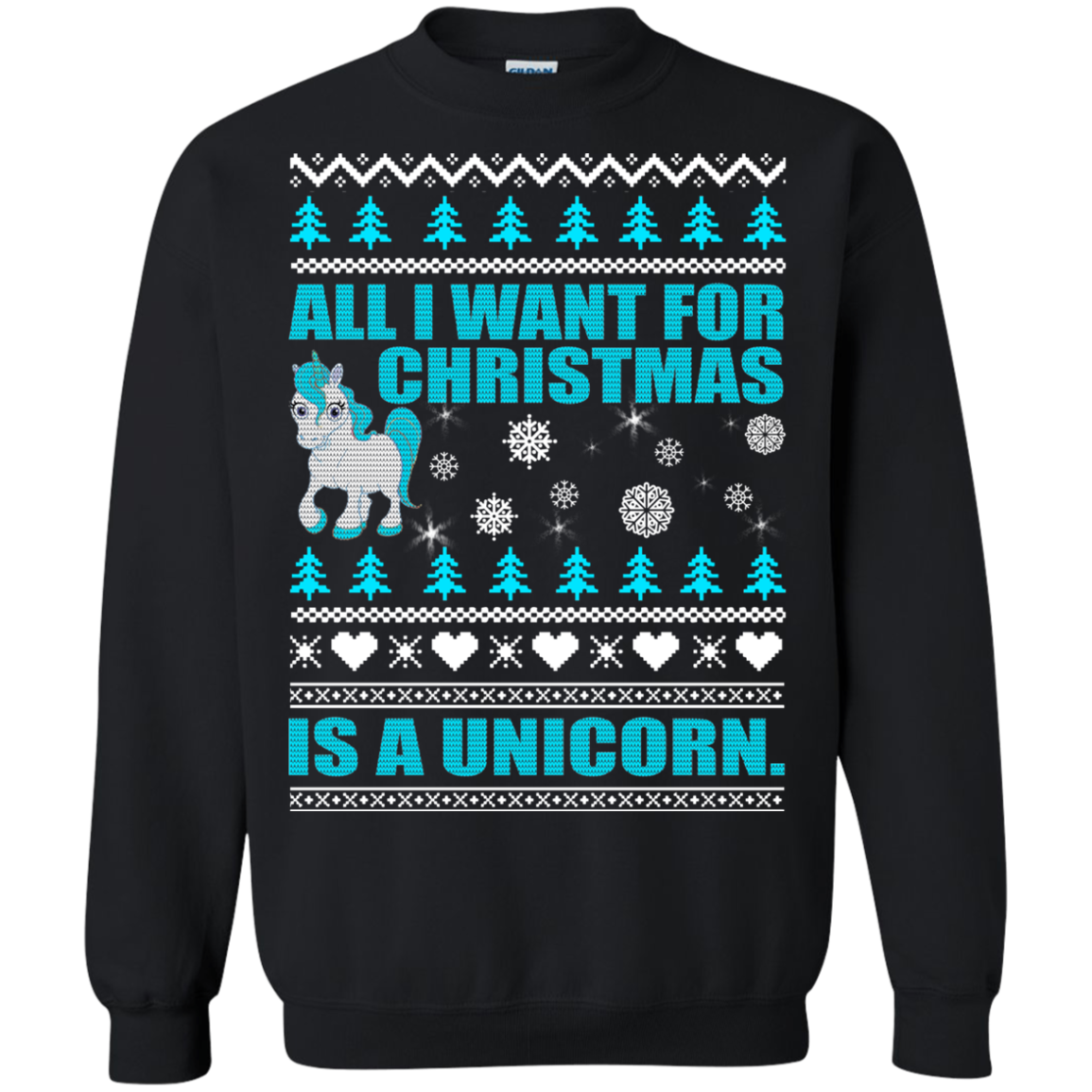All I Want For Christmas Is A Unicorn Christmas Sweater - TeeDragons