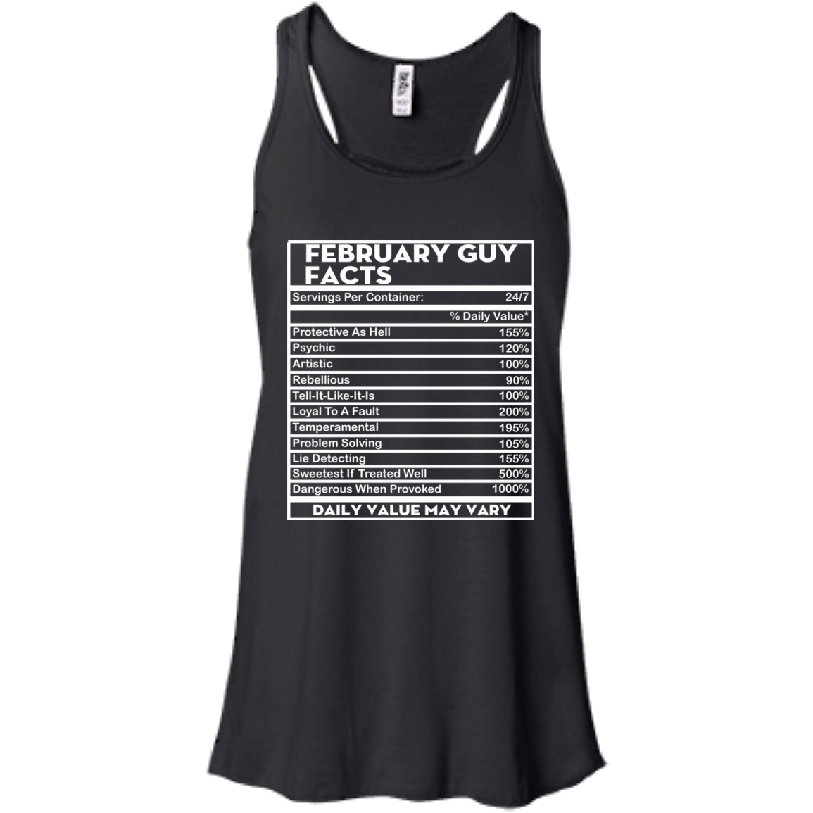 February Guy Facts - Servings Per Container 24/7 Shirt, Hoodie - TeeDragons