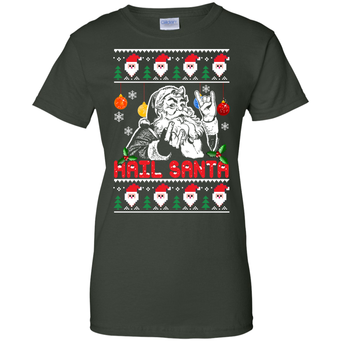 Hail Santa Ugly Christmas Sweater - TeeDragons