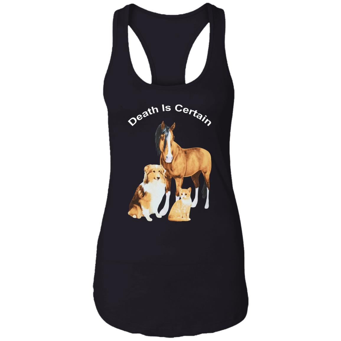 Horse Dog Cat Death Is Certain Shirt