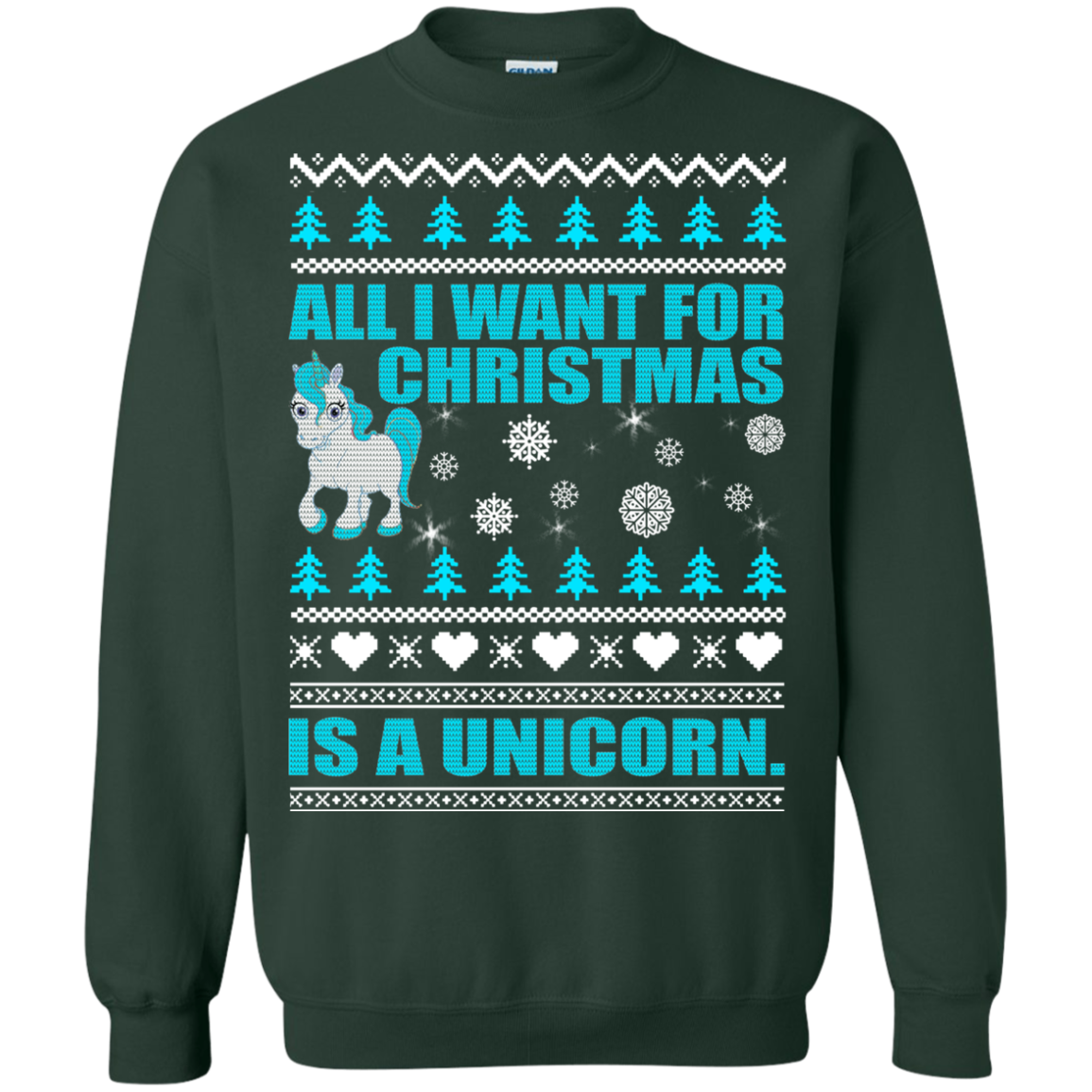 All I Want For Christmas Is A Unicorn Christmas Sweater - TeeDragons