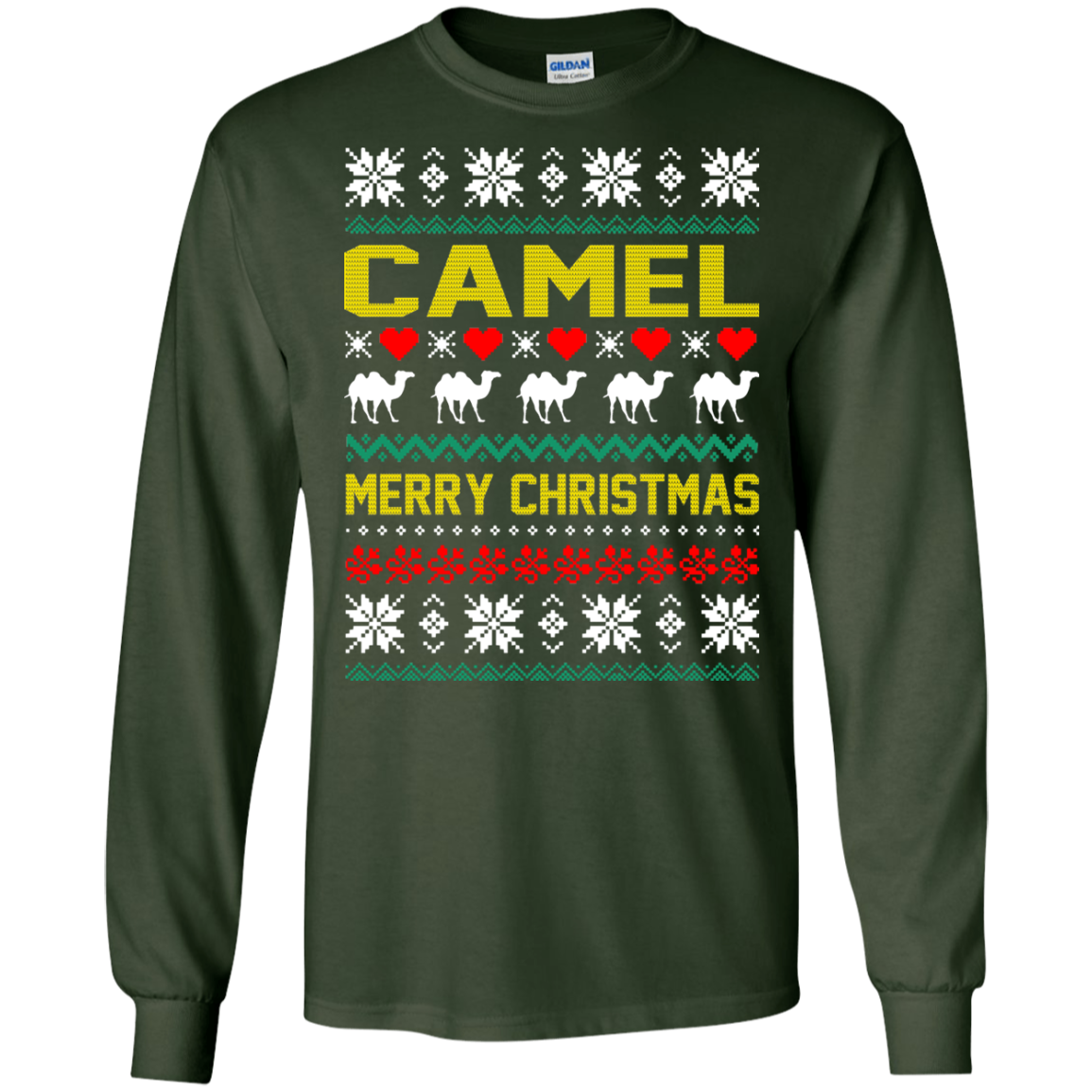Camel Merry Christmas Sweater, Hoodie - TeeDragons