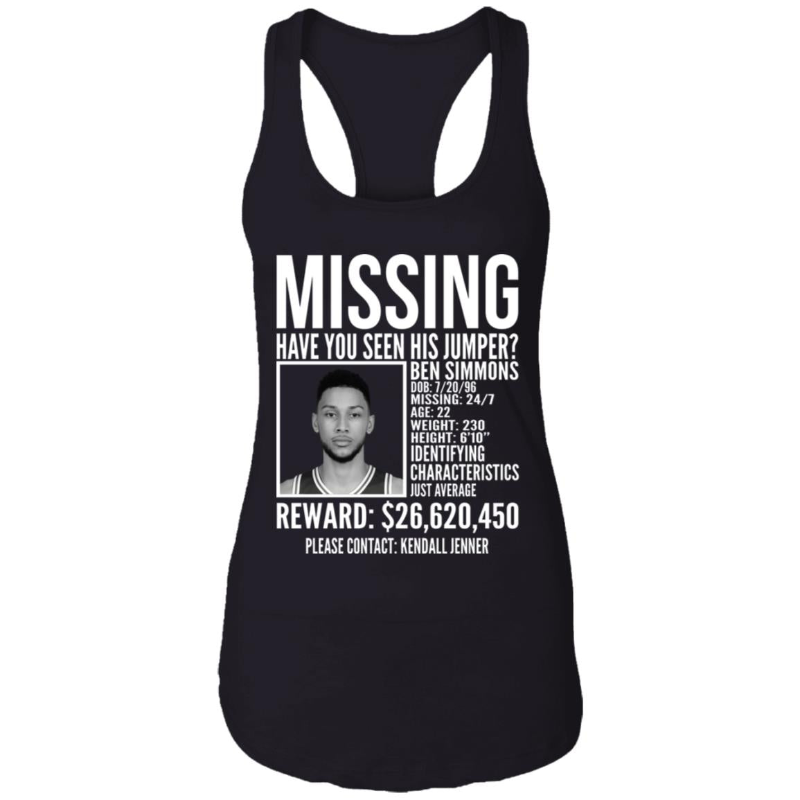 Ben Simmons missing shirt