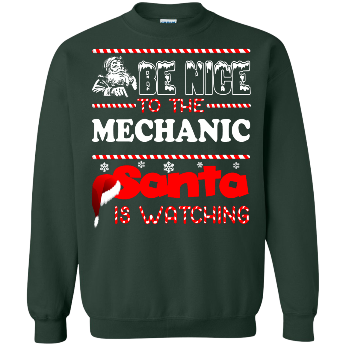Be Nice To The Mechanic Santa Is Watching Shirt, Hoodie, Tank - TeeDragons