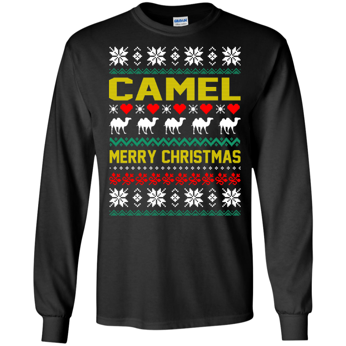 Camel Merry Christmas Sweater, Hoodie - TeeDragons