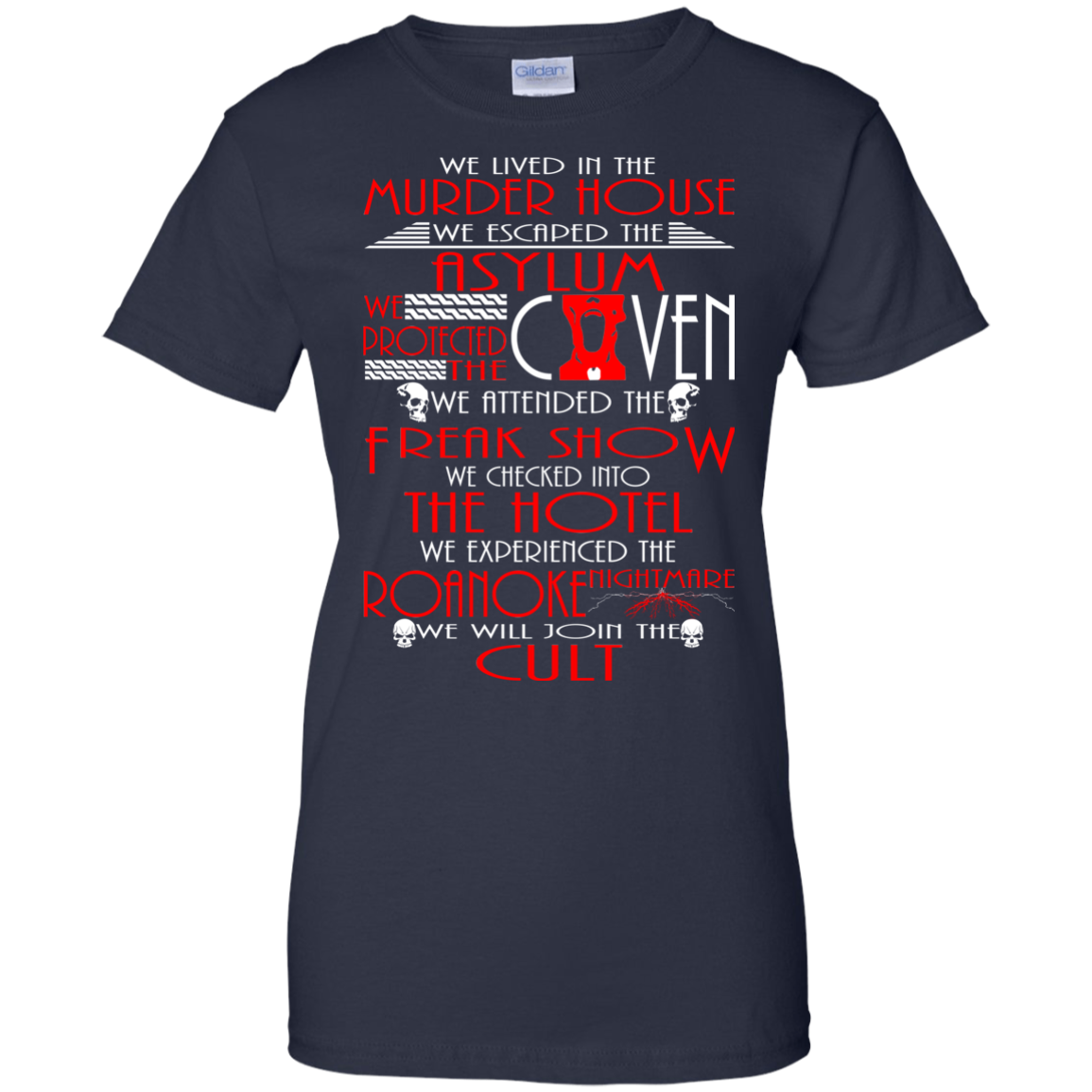 We lived in the Murder House, We escaped The Asylum T-Shirt - TeeDragons