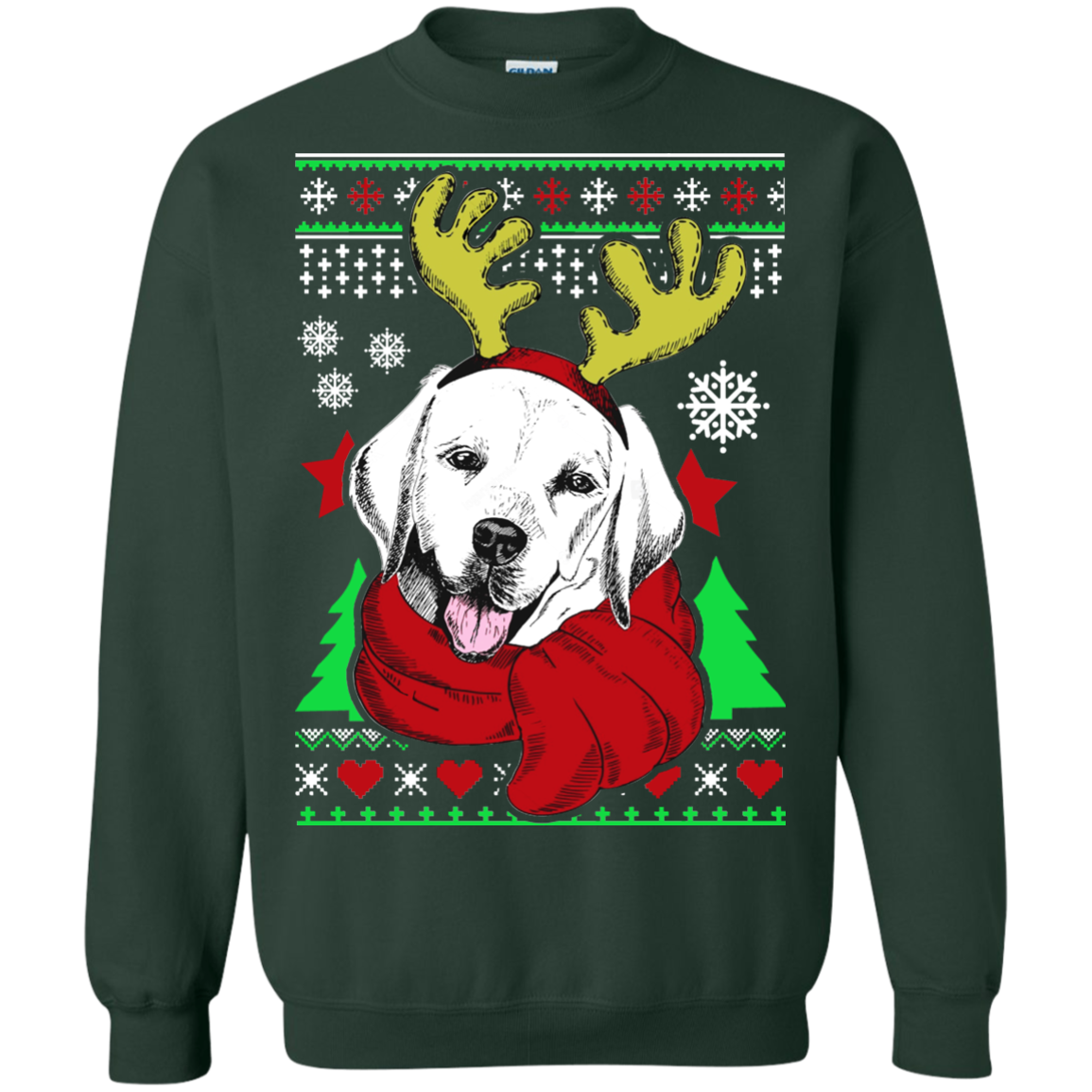 Labrador Ugly Christmas Sweater - TeeDragons
