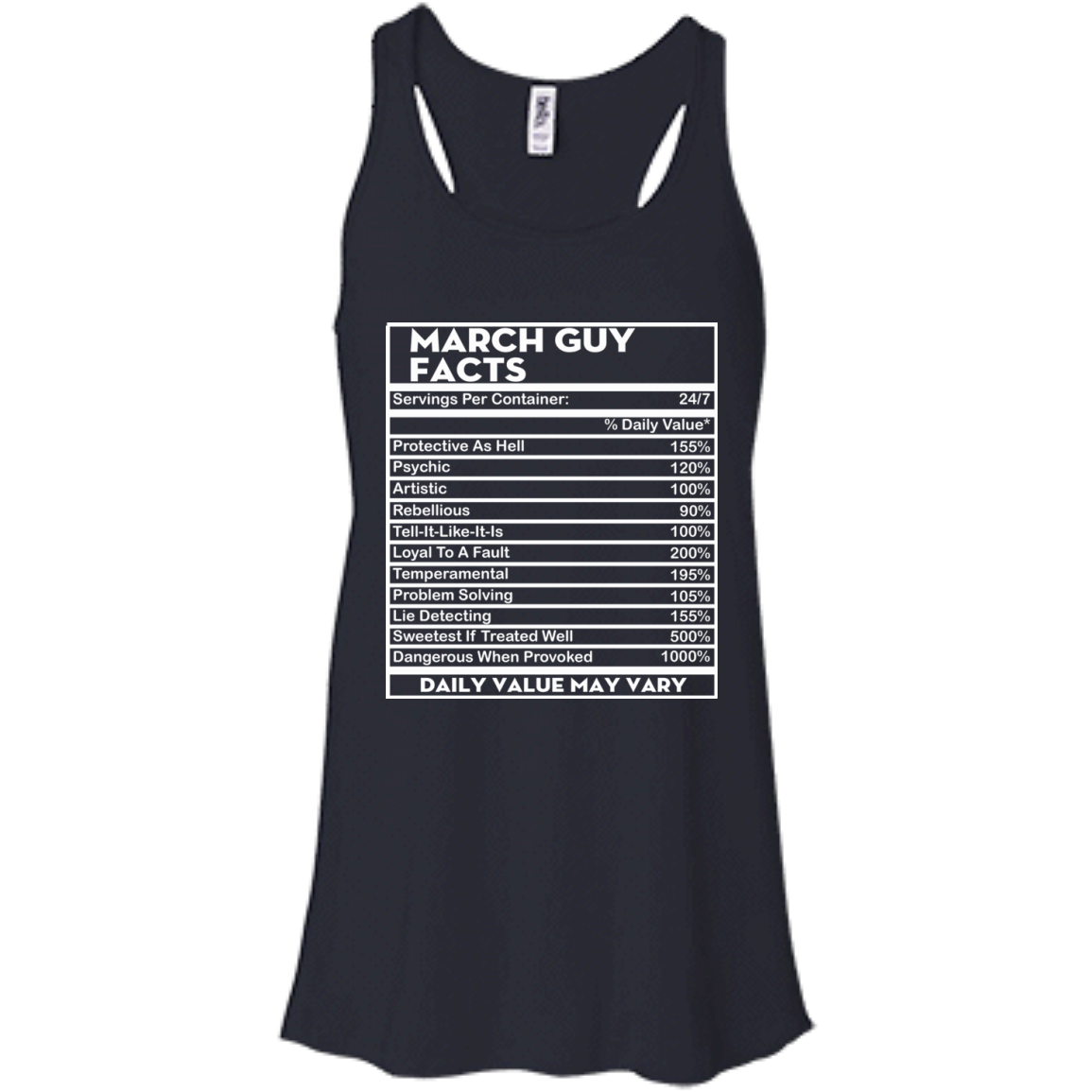 March Guy Facts - Servings Per Container 24/7 Shirt, Hoodie - TeeDragons