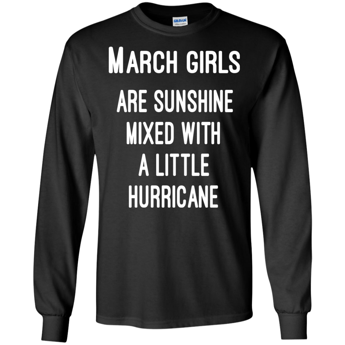 March Girls Are Sunshine Mixed With A Little Hurricane Shirt, Hoodie - TeeDragons