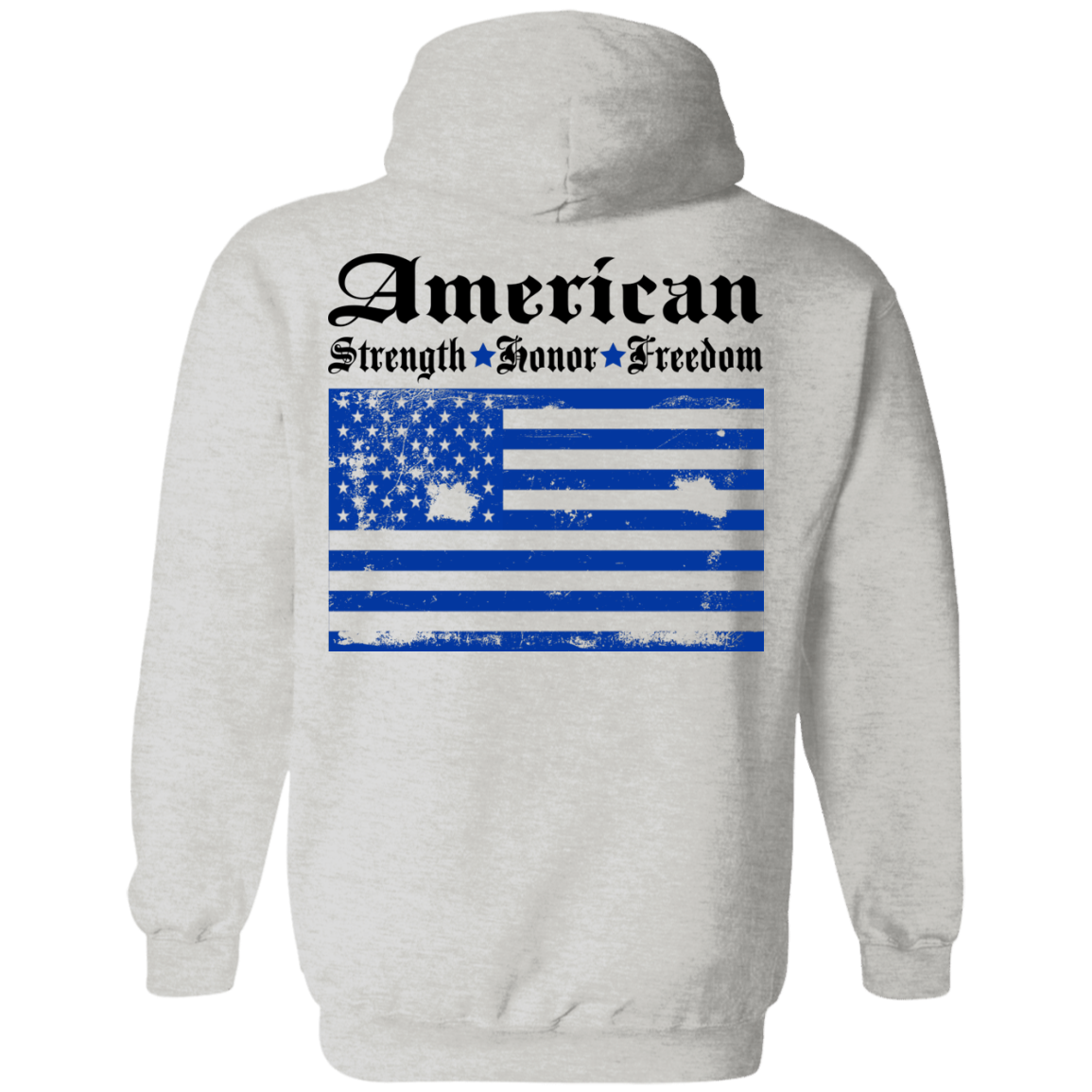 American - Strength - Honor - Freedom Shirt, Hoodie - Back Design - TeeDragons