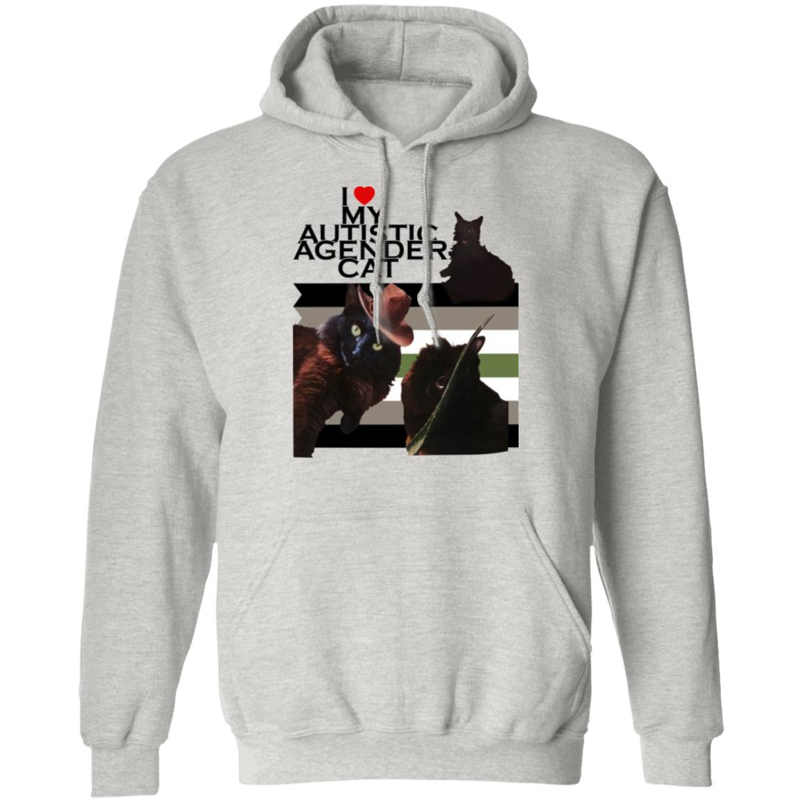 I Love My Autistic Agender Cat Shirt