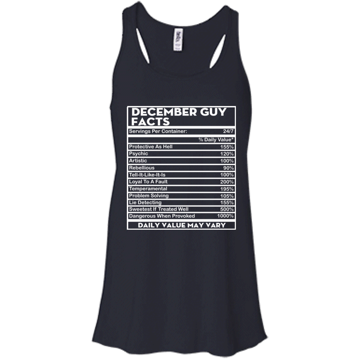 December Guy Facts - Servings Per Container 24/7 Shirt, Hoodie - TeeDragons