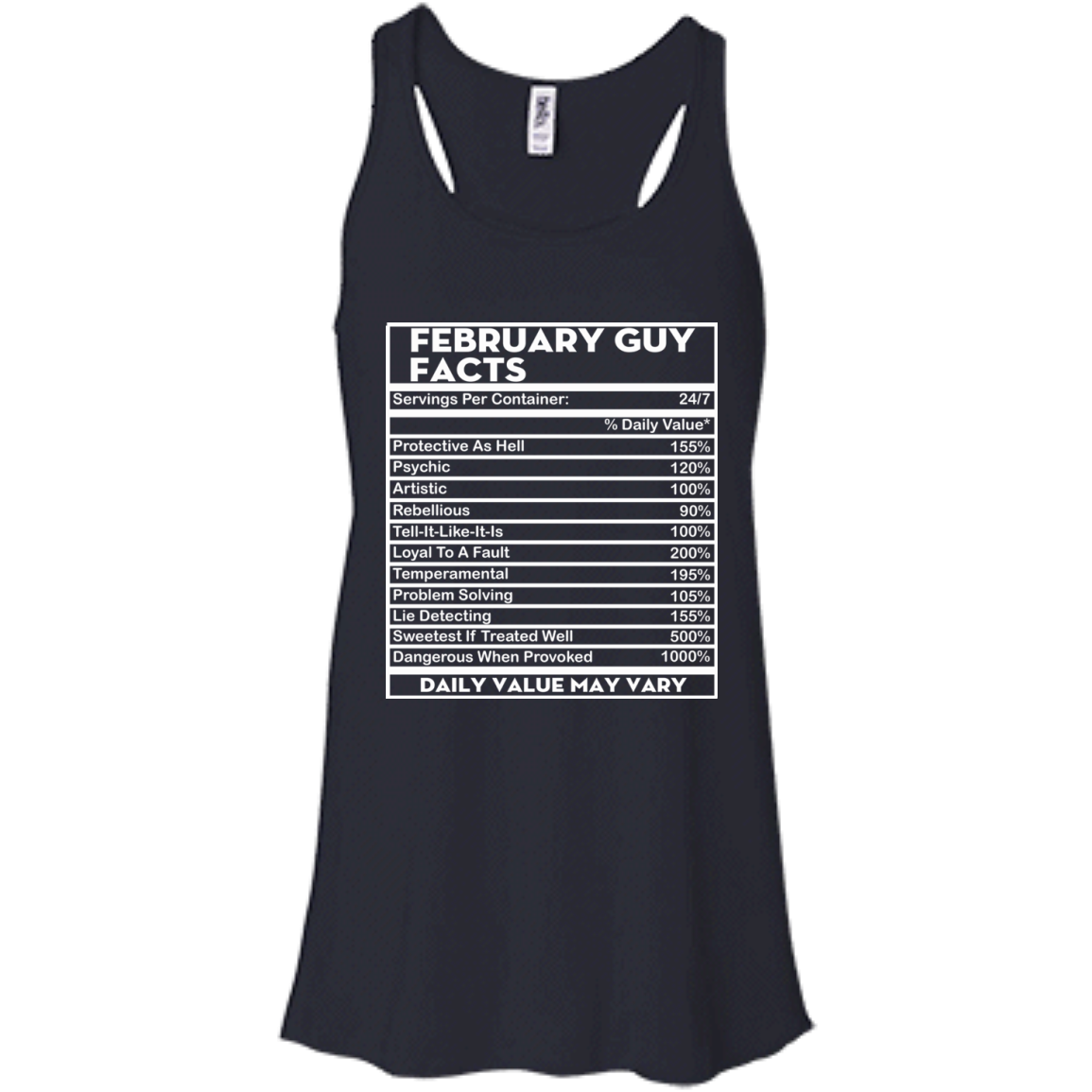 February Guy Facts - Servings Per Container 24/7 Shirt, Hoodie - TeeDragons