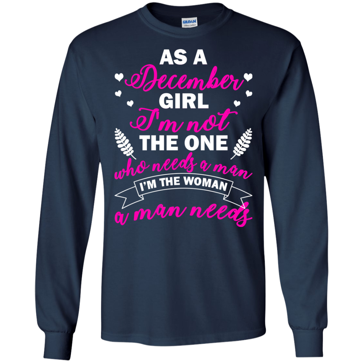 As A December Girl I'm Not The One Who Needs A Man Shirt, Hoodie - TeeDragons