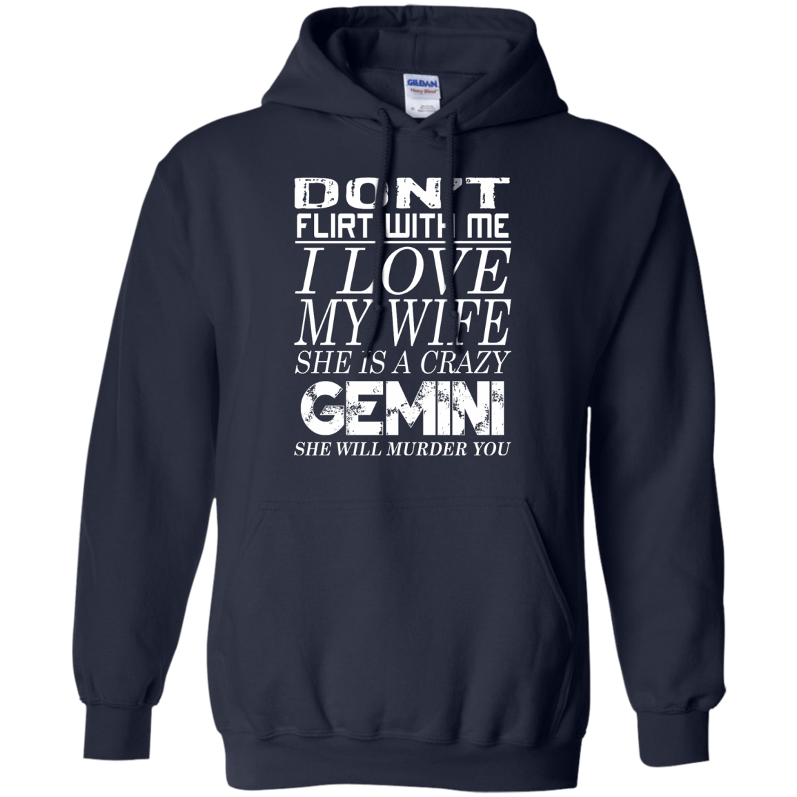 Don't Flirt With Me I Love My Wife She Is A Crazy Gemini Shirt - TeeDragons