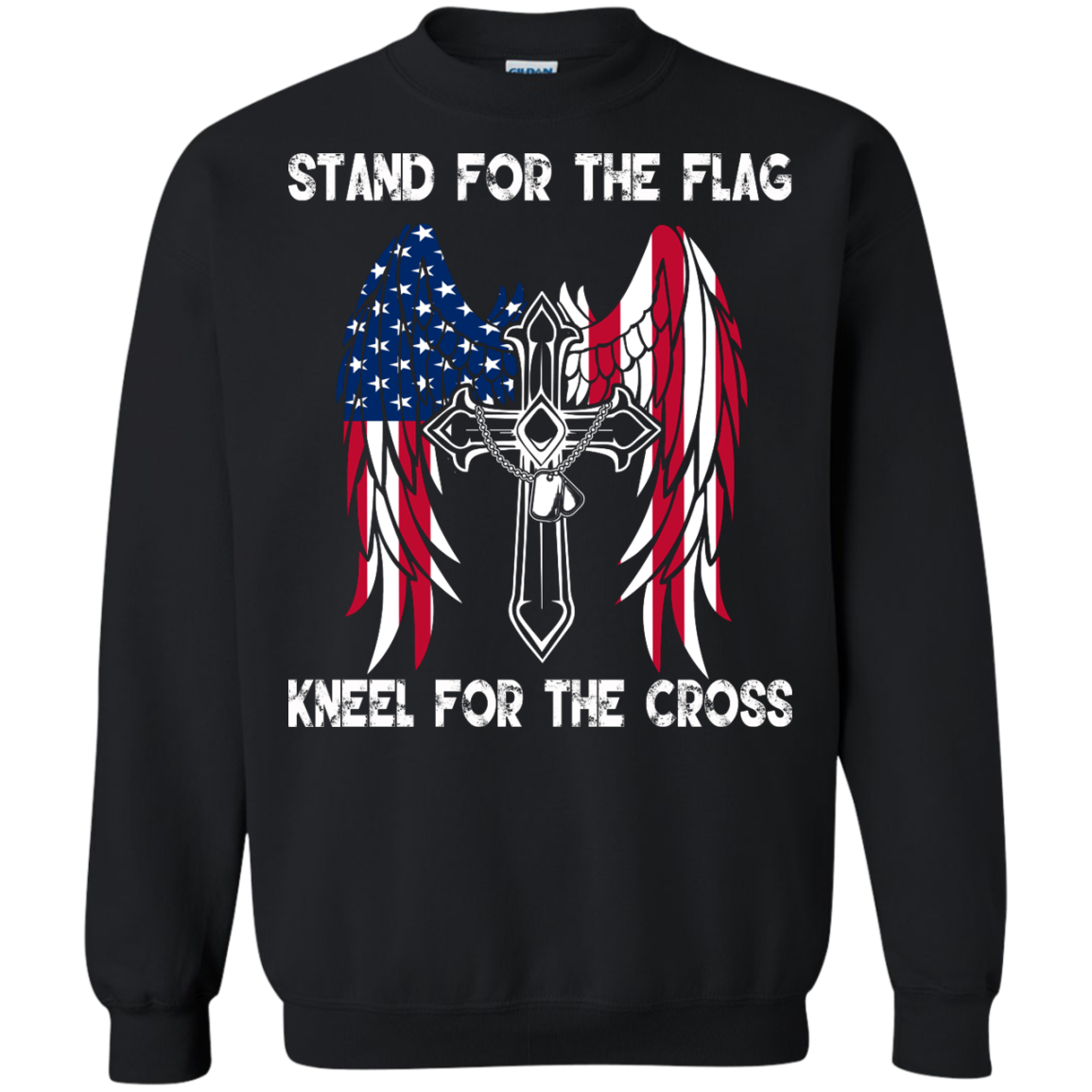 Stand For The Flag Kneel For The Cross Shirt, Hoodie, Tank - TeeDragons