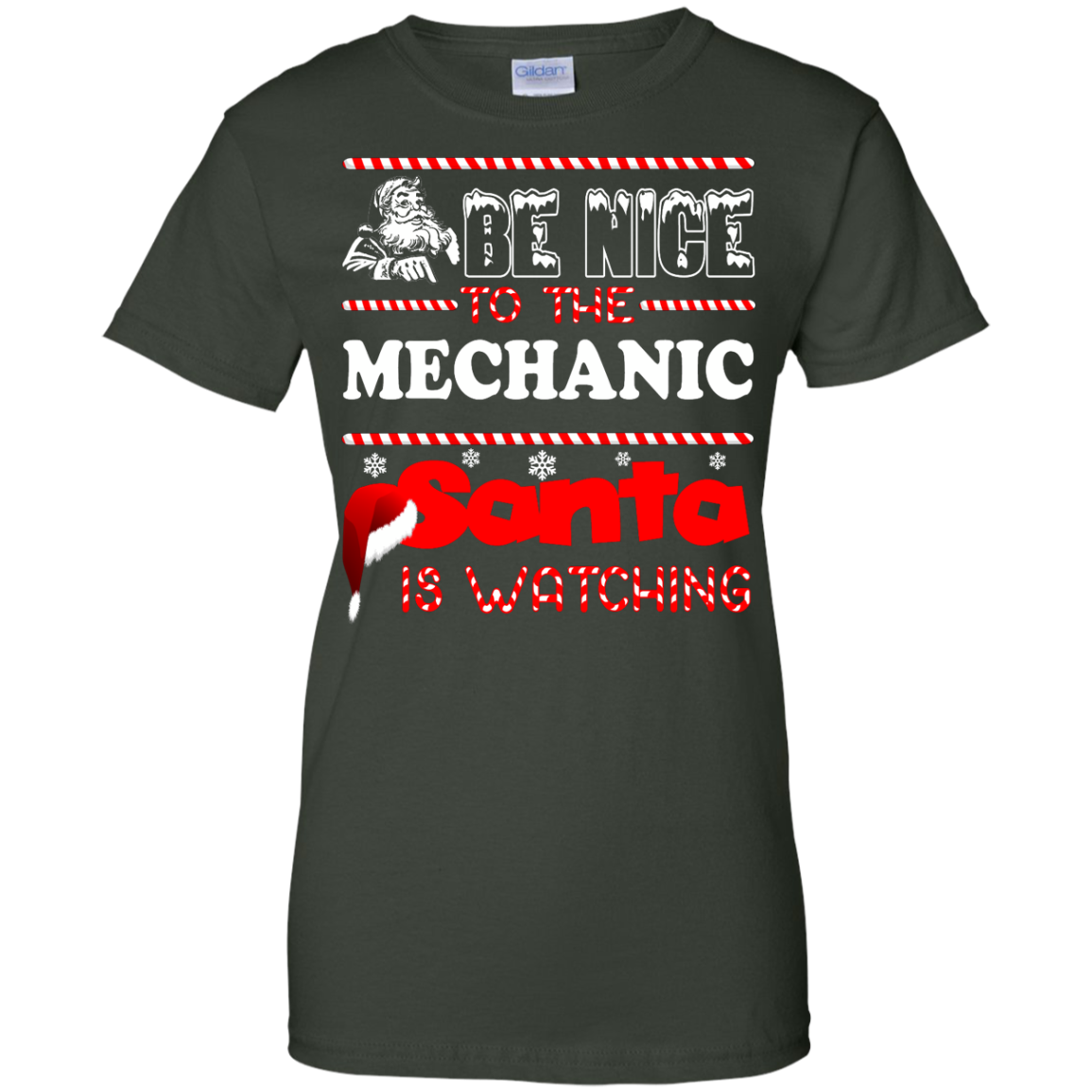 Be Nice To The Mechanic Santa Is Watching Shirt, Hoodie, Tank - TeeDragons