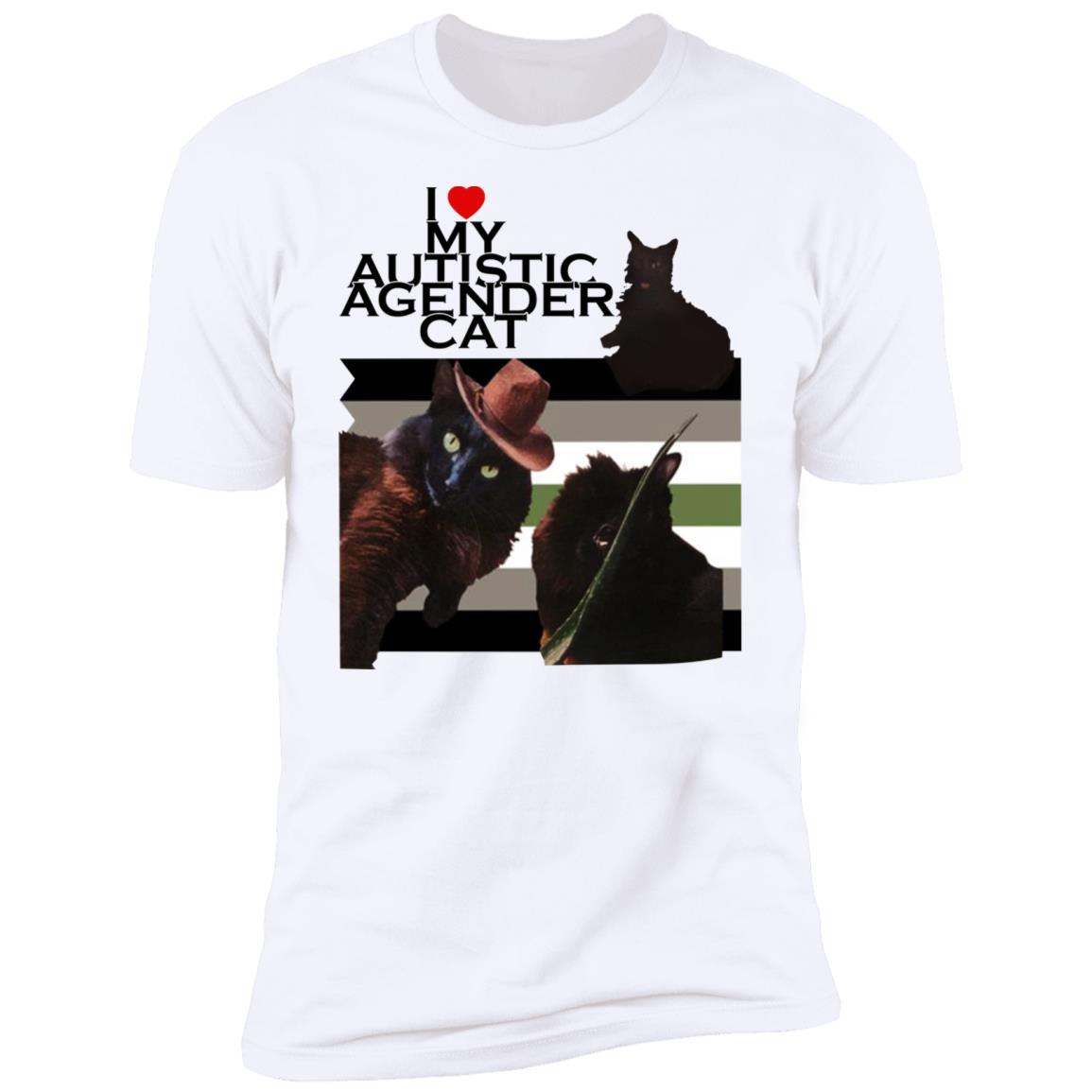 I Love My Autistic Agender Cat Shirt