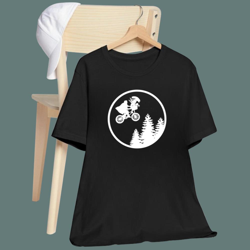 2026 Alien Bicycle Flying T-Shirt