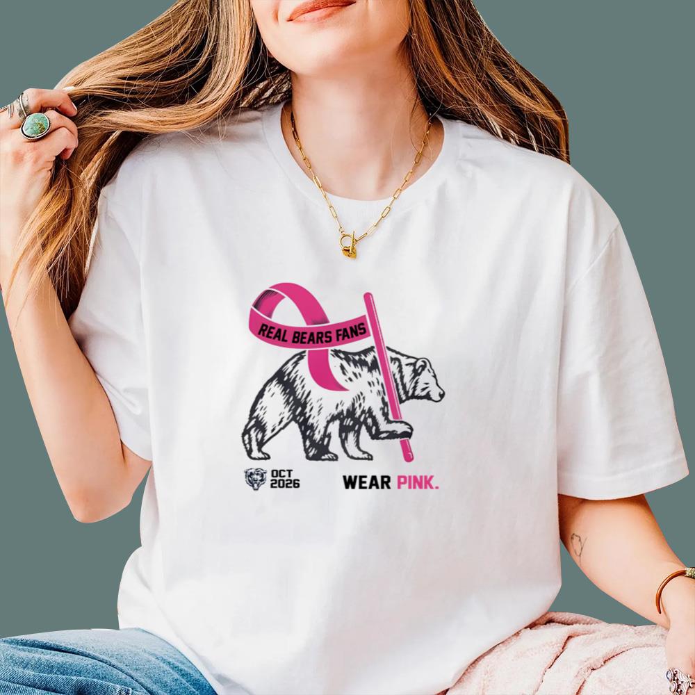 2026 Oct Real Bears Fans Wear Pink T-Shirt