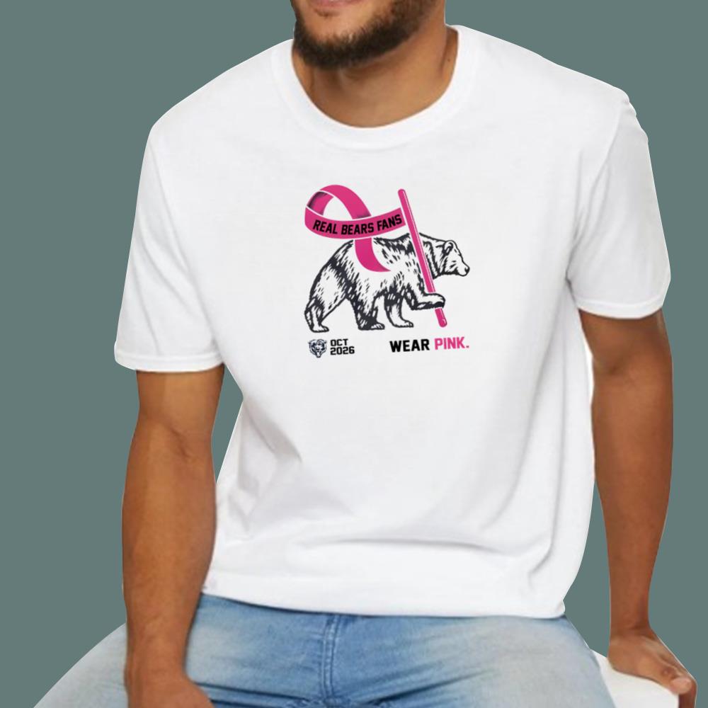 2026 Oct Real Bears Fans Wear Pink T-Shirt