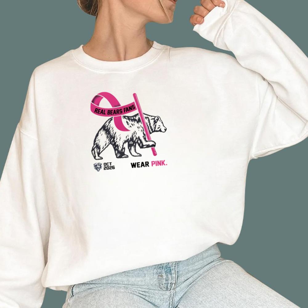 2026 Oct Real Bears Fans Wear Pink T-Shirt