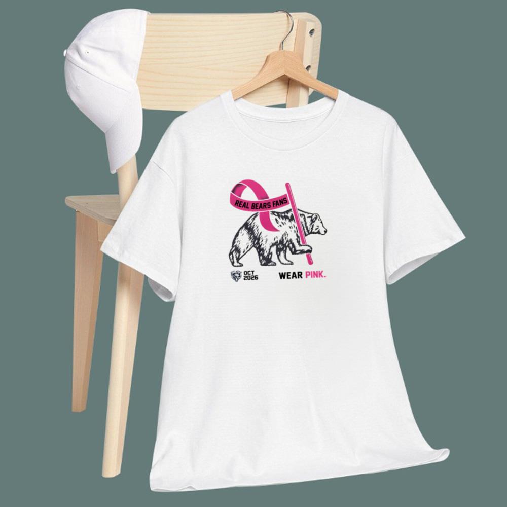 2026 Oct Real Bears Fans Wear Pink T-Shirt