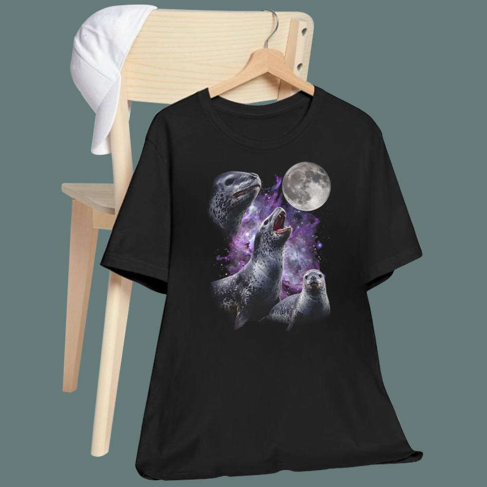 3 Seals Moon T-Shirt