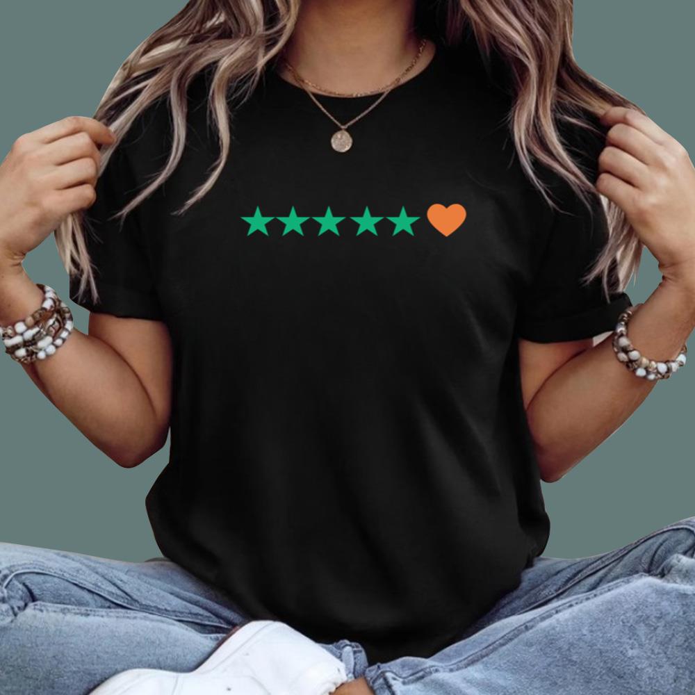 5 Stars And Heart T-Shirt