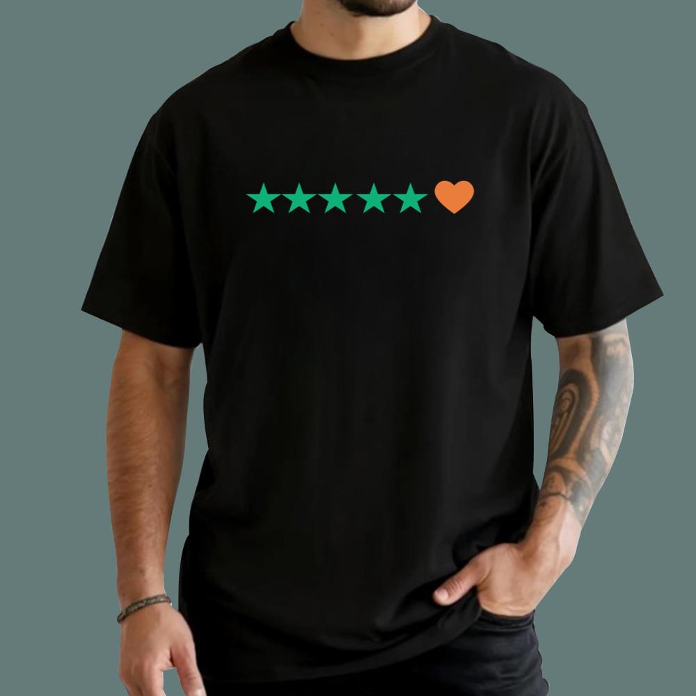 5 Stars And Heart T-Shirt