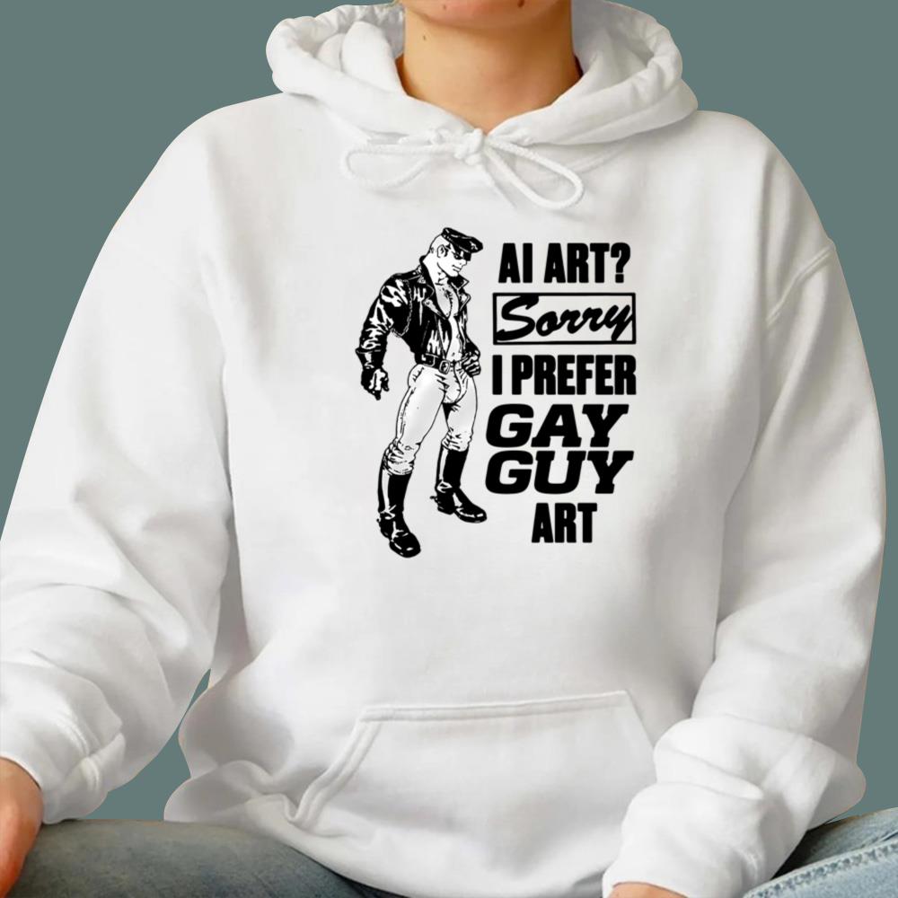 AI Art Sorry I Preffer Gay Guy Art T-Shirt