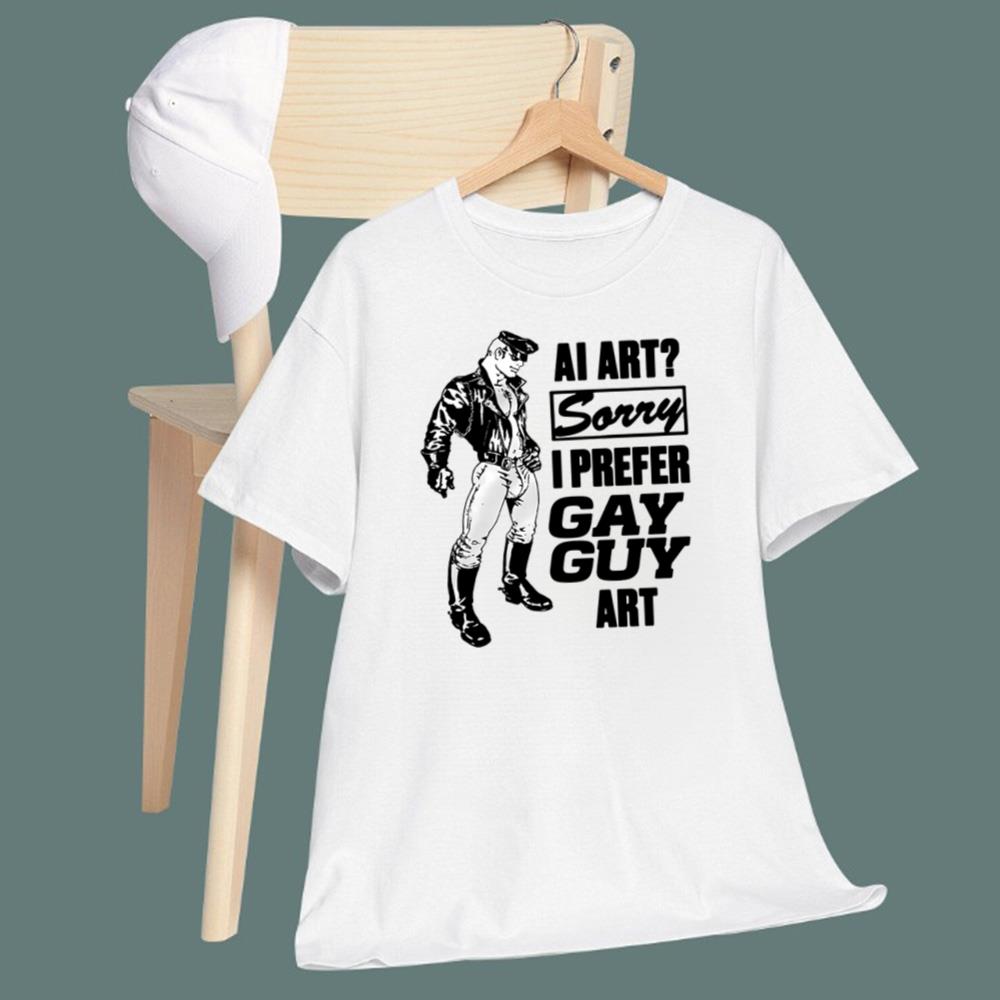 AI Art Sorry I Preffer Gay Guy Art T-Shirt