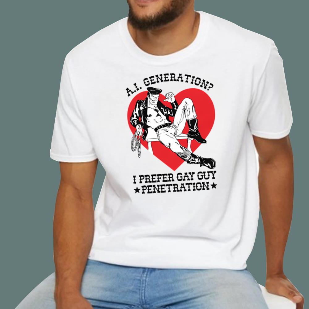 AI Generation I Prefer Gay Guy Penetration T-Shirt