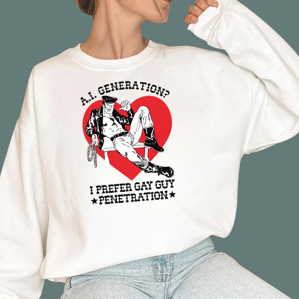 AI Generation I Prefer Gay Guy Penetration T-Shirt