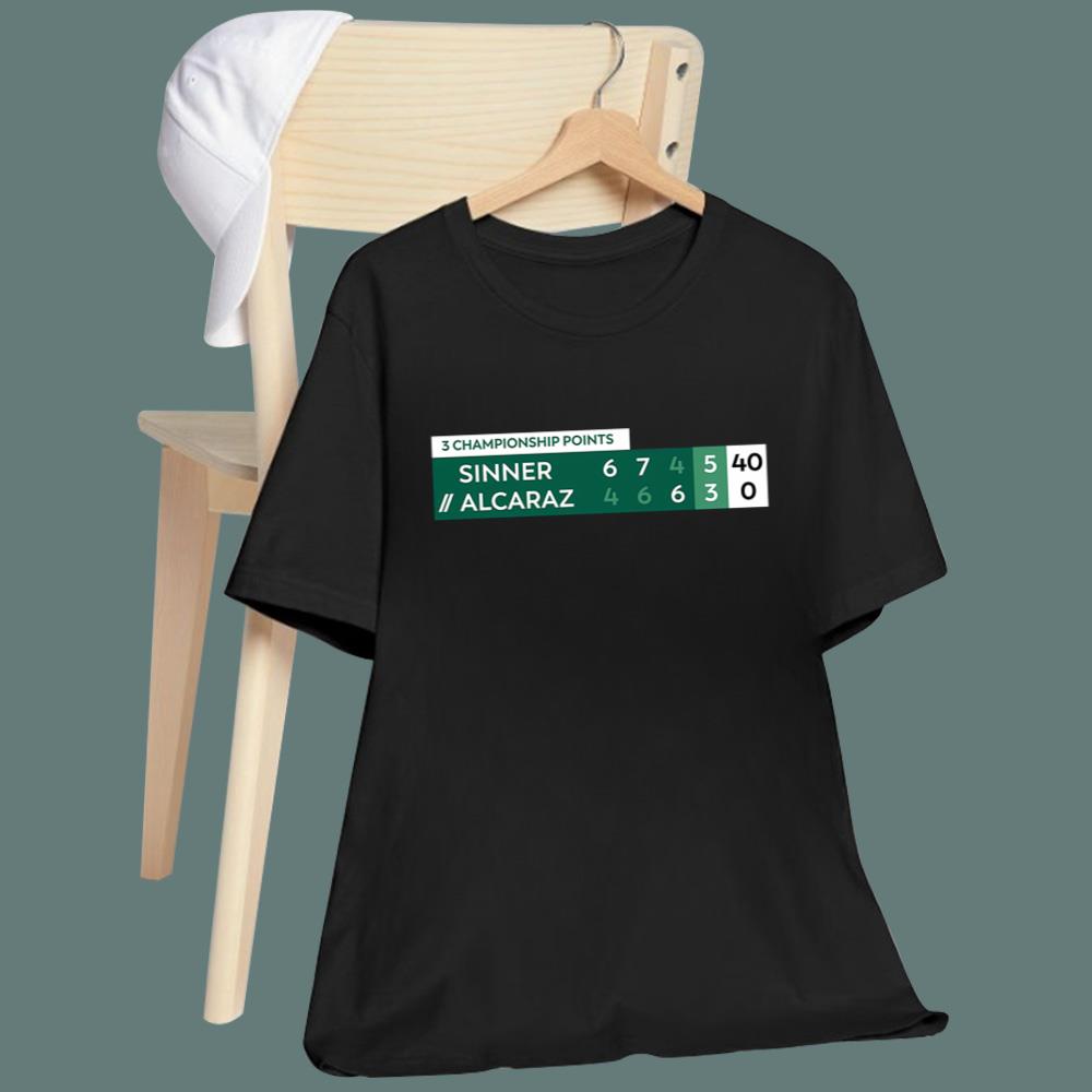 Alcaraz Vs Sinner Championship Points T-Shirt