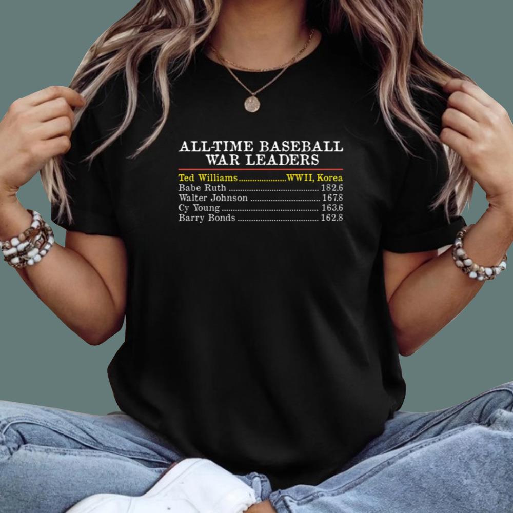 All-time Baseball War Leaders T-Shirt
