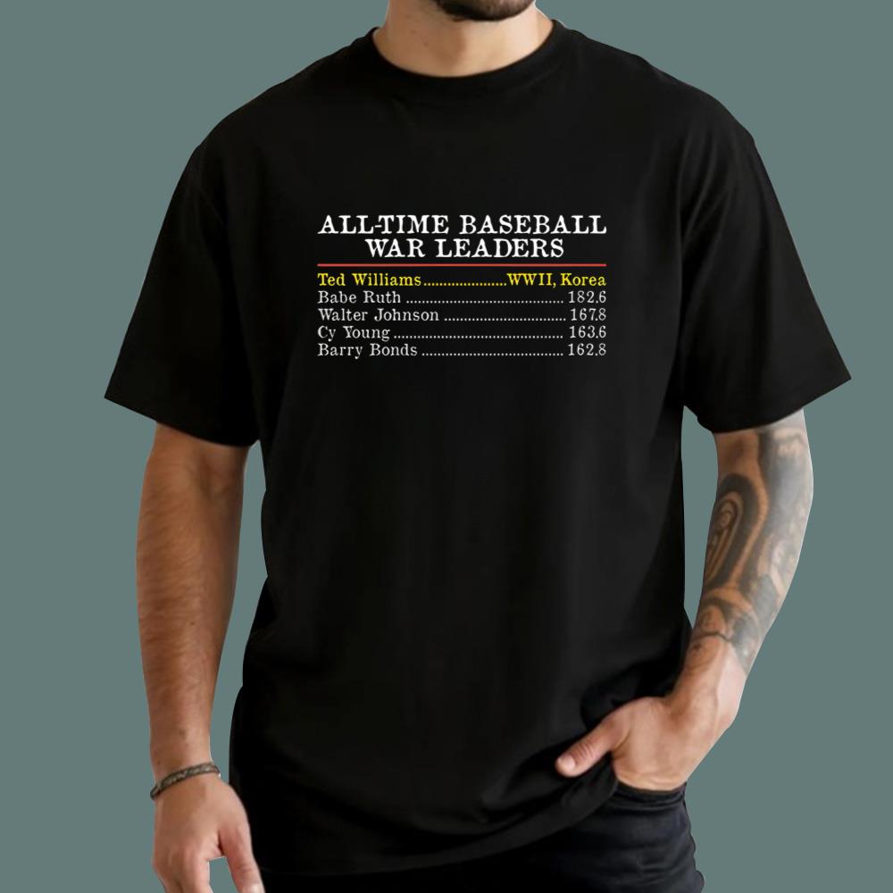 All-time Baseball War Leaders T-Shirt