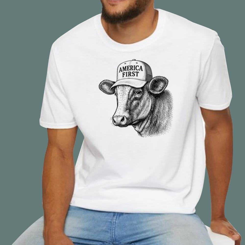 America First Cow T-Shirt