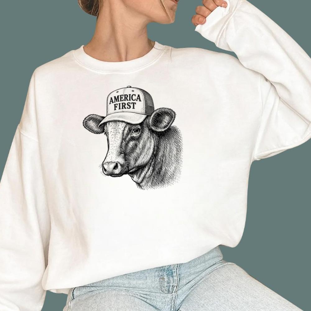 America First Cow T-Shirt